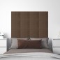 vidaXL Paneles de pared 12 uds tela marrón 30x30 cm 1,08 m² vidaXL Paneles de pared 12 uds tela marrón 30x30 cm 1,08 m²