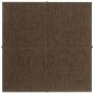 vidaXL Paneles de pared 12 uds tela marrón 30x30 cm 1,08 m² vidaXL Paneles de pared 12 uds tela marrón 30x30 cm 1,08 m²