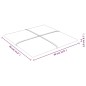 vidaXL Paneles de pared 12 uds tela marrón 30x30 cm 1,08 m² vidaXL Paneles de pared 12 uds tela marrón 30x30 cm 1,08 m²