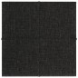 vidaXL Paneles de pared 12 uds tela negro 30x30 cm 1,08 m² vidaXL Paneles de pared 12 uds tela negro 30x30 cm 1,08 m²