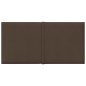 vidaXL Paneles de pared 12 uds tela marrón 30x15 cm 0,54 m² vidaXL Paneles de pared 12 uds tela marrón 30x15 cm 0,54 m²