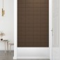 vidaXL Paneles de pared 12 uds tela marrón 30x15 cm 0,54 m² vidaXL Paneles de pared 12 uds tela marrón 30x15 cm 0,54 m²
