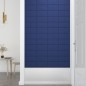 vidaXL Paneles de pared 12 uds tela azul 30x15 cm 0,54 m² vidaXL Paneles de pared 12 uds tela azul 30x15 cm 0,54 m²