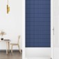 vidaXL Paneles de pared 12 uds tela azul 90x15 cm 1,62 m² vidaXL Paneles de pared 12 uds tela azul 90x15 cm 1,62 m²