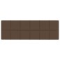 vidaXL Paneles de pared 12 uds tela marrón 90x30 cm 3,24 m² vidaXL Paneles de pared 12 uds tela marrón 90x30 cm 3,24 m²