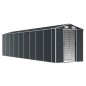 vidaXL Cobertizo de jardín acero galvanizado antracita 191x810x198 cm vidaXL Cobertizo de jardín acero galvanizado antracita 191x810x198 cm