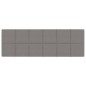 vidaXL Paneles de pared 12 uds tela gris claro 90x30 cm 3,24 m² vidaXL Paneles de pared 12 uds tela gris claro 90x30 cm 3,24 m²