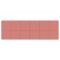 vidaXL Paneles de pared 12 uds terciopelo rosa 90x30 cm 3,24 m² vidaXL Paneles de pared 12 uds terciopelo rosa 90x30 cm 3,24 m²