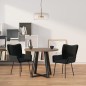 vidaXL Sillas de comedor 2 unidades terciopelo negro vidaXL Sillas de comedor 2 unidades terciopelo negro