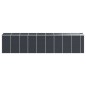 vidaXL Cobertizo de jardín acero galvanizado antracita 191x810x198 cm vidaXL Cobertizo de jardín acero galvanizado antracita 191x810x198 cm