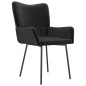 vidaXL Sillas de comedor 2 unidades terciopelo negro vidaXL Sillas de comedor 2 unidades terciopelo negro