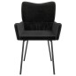 vidaXL Sillas de comedor 2 unidades terciopelo negro vidaXL Sillas de comedor 2 unidades terciopelo negro