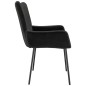 vidaXL Sillas de comedor 2 unidades terciopelo negro vidaXL Sillas de comedor 2 unidades terciopelo negro