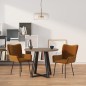 vidaXL Sillas de comedor 2 unidades terciopelo marrón vidaXL Sillas de comedor 2 unidades terciopelo marrón