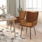 vidaXL Sillas de comedor 2 unidades terciopelo marrón vidaXL Sillas de comedor 2 unidades terciopelo marrón