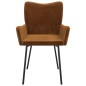 vidaXL Sillas de comedor 2 unidades terciopelo marrón vidaXL Sillas de comedor 2 unidades terciopelo marrón