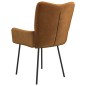 vidaXL Sillas de comedor 2 unidades terciopelo marrón vidaXL Sillas de comedor 2 unidades terciopelo marrón