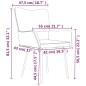 vidaXL Sillas de comedor 2 unidades terciopelo marrón vidaXL Sillas de comedor 2 unidades terciopelo marrón