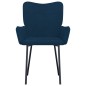 vidaXL Sillas de comedor 2 unidades terciopelo azul