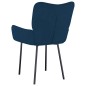 vidaXL Sillas de comedor 2 unidades terciopelo azul