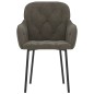 vidaXL Sillas de comedor 2 unidades terciopelo gris oscuro vidaXL Sillas de comedor 2 unidades terciopelo gris oscuro