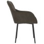 vidaXL Sillas de comedor 2 unidades terciopelo gris oscuro vidaXL Sillas de comedor 2 unidades terciopelo gris oscuro