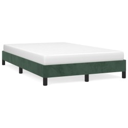 vidaXL Estructura de cama de terciopelo verde 120x200 cm