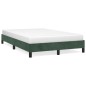 vidaXL Estructura de cama de terciopelo verde 120x200 cm