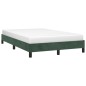 vidaXL Estructura de cama de terciopelo verde 120x200 cm