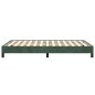 vidaXL Estructura de cama de terciopelo verde 120x200 cm