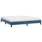 vidaXL Estructura de cama de terciopelo azul 160x200 cm vidaXL Estructura de cama de terciopelo azul 160x200 cm