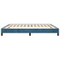 vidaXL Estructura de cama de terciopelo azul 160x200 cm vidaXL Estructura de cama de terciopelo azul 160x200 cm