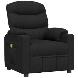 vidaXL Sillón de masaje de tela negro