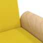 vidaXL Sofá cama con reposabrazos tela amarillo claro vidaXL Sofá cama con reposabrazos tela amarillo claro