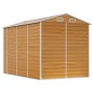 vidaXL Caseta de jardín acero galvanizado marrón claro 191x300x198 cm vidaXL Caseta de jardín acero galvanizado marrón claro 191x300x198 cm