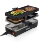 Tristar Plancha raclette 2 personas RA-2741 negro 400 W 23,8x10,4 cm