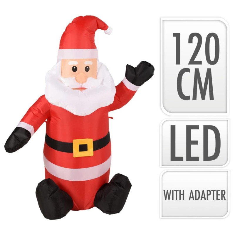 Ambiance Papá Noel inflable LED 120 cm Ambiance Papá Noel inflable LED 120 cm