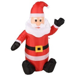 Ambiance Papá Noel inflable LED 120 cm