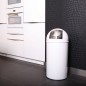 EKO Cubo de basura con tapa a presión 40 L blanco EKO Cubo de basura con tapa a presión 40 L blanco