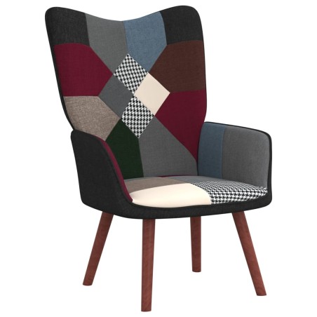 vidaXL Silla de relajación de tela patchwork