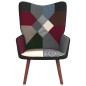 vidaXL Silla de relajación de tela patchwork