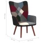 vidaXL Silla de relajación de tela patchwork