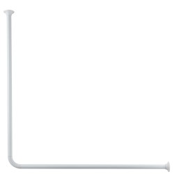 Kleine Wolke Barra para cortina de ducha universal 3 tamaños blanco