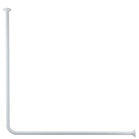 Kleine Wolke Barra para cortina de ducha universal 3 tamaños blanco