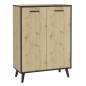 FMD Mueble zapatero 5 compartimentos roble artesanal 68,5x33x93,5 cm FMD Mueble zapatero 5 compartimentos roble artesanal 68,5x33x93,5 cm