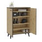 FMD Mueble zapatero 5 compartimentos roble artesanal 68,5x33x93,5 cm FMD Mueble zapatero 5 compartimentos roble artesanal 68,5x33x93,5 cm