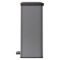 Curver Papelera de pedal Deco rectangular gris frío 65 L Curver Papelera de pedal Deco rectangular gris frío 65 L