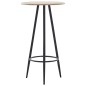 vidaXL Juego de mesa alta y taburetes 3 piezas tela gris oscuro vidaXL Juego de mesa alta y taburetes 3 piezas tela gris oscuro
