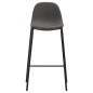 vidaXL Juego de mesa alta y taburetes 3 piezas tela gris oscuro vidaXL Juego de mesa alta y taburetes 3 piezas tela gris oscuro