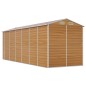 vidaXL Caseta de jardín acero galvanizado marrón claro 191x555x198 cm vidaXL Caseta de jardín acero galvanizado marrón claro 191x555x198 cm